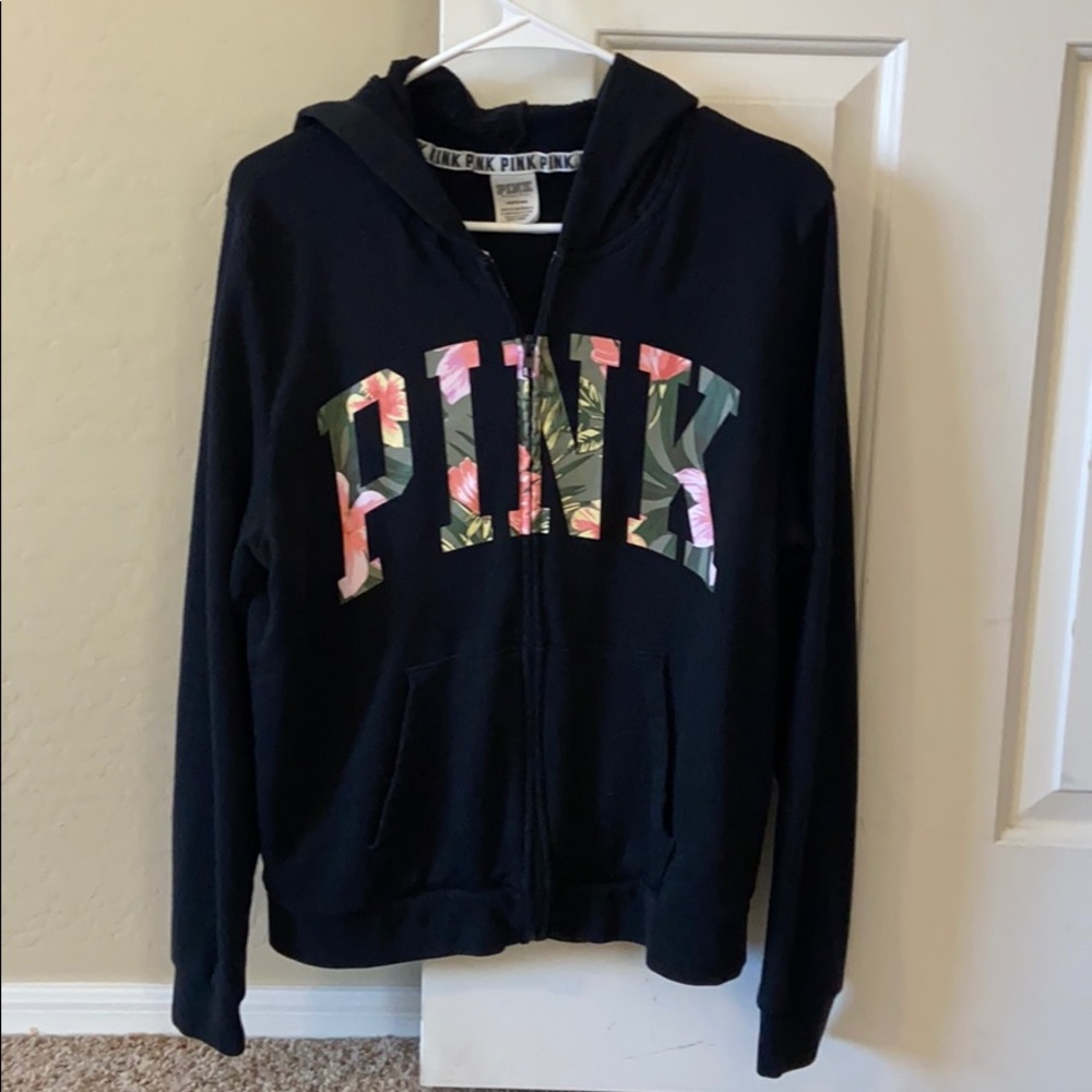 VS Pink Zip up hoodie SZ  L